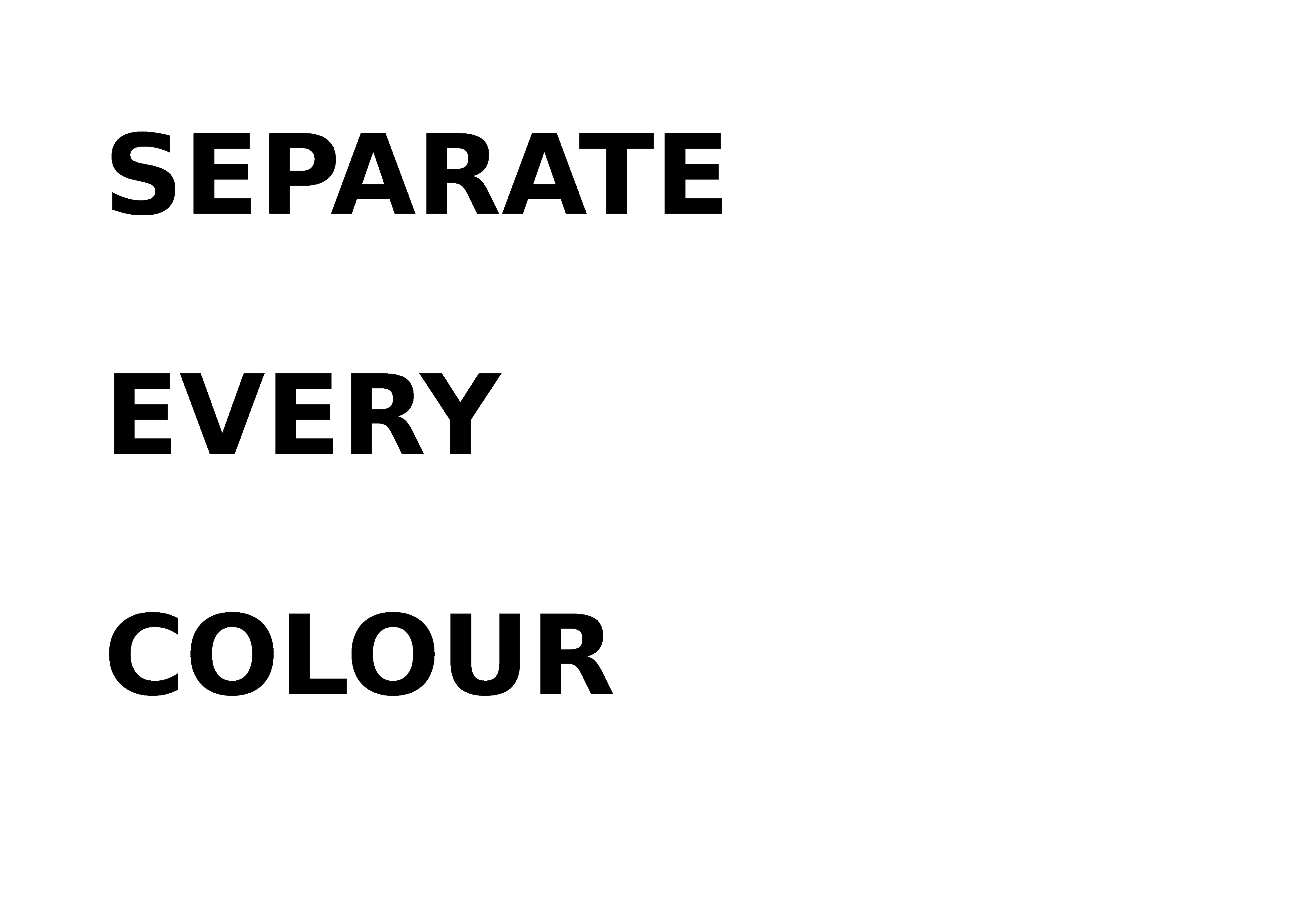 Cream lettering plate rendered black on white as a grayscale film positive